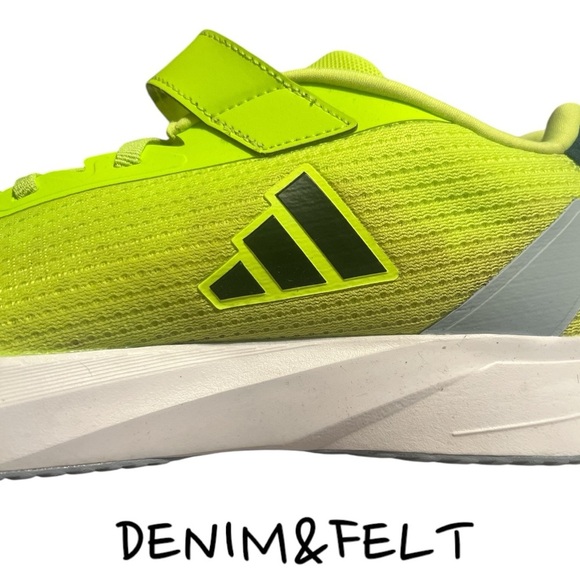 ADIDAS Mens ADIDAS DURAMO SL VELCRO SPORT SHOES LUCID LEMON/BLACK | NEW/NWOB! - Picture 16 of 16
